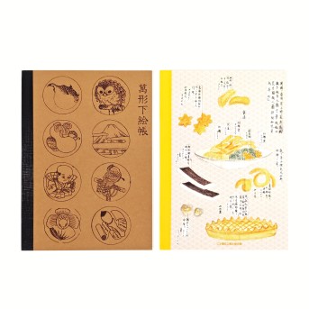 ふらっとノートB6　萬形下絵帳／西洋料理図巻