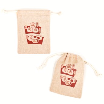 巾着　焼印マーク入り