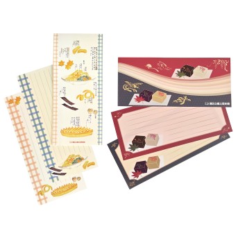 一筆箋　西洋料理図巻／渋紙